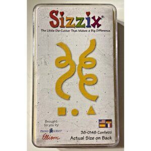 Provo Craft Sizzix 38-0148 Confetti Medium Die Shapes w/Case Craft Supply